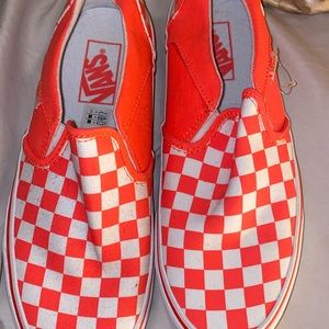 Neon Orange Vans W9